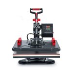 CREWORKS Hitzepresse Transferpresse 1250W Heat Press Heißpresse 360 Grad Schwenkbar DIY Mulitifunktional Sublimation Wärmepresse (38x30cm 8 in 1)
