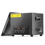 CREWORKS Profi Ultraschallreinigungsgerät 30L (Echtes Volumen) mit Degas & Soft-Modus, Ultraschallreiniger Edelstahl mit Heizung & Timer, für Brillen, Schmuck, Uhren, Gebiss & Münzen, inkl. Korb