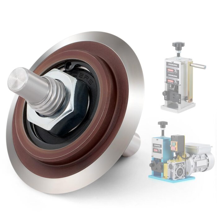 CREWORKS Elektrische Kabelabisoliermaschine 550W, 1,5-40 mm Kabelschälmaschine Automatisch, 11 Löcher & 10 Klingen Abisoliermaschine für Kupfer Recycling, Profi Abisolierer & Wire Stripping Machine