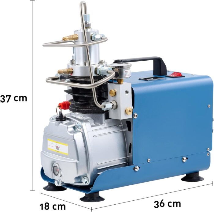 CREWORKS PCP Kompressor 300bar Kompressor Hochdruck Hochdruckluftpumpe 1800W 30Mpa 4500PSI Elektrischer Luftkompressor PCP-Luftpumpe für Druckluftpistole (Ohne voreingestellten Druck)