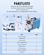 CREWORKS PCP Kompressor 300bar Luftkompressor 4500PSI Hochdruckluftpumpe 1800W Kompressor Hochdruck 30Mpa Tauchkompressor Manueller Stopp für Paintball-Luftgewehr PCP-Gewehr Luftpistole Tauchflasche