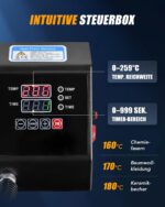 CREWORKS Hitzepresse Transferpresse 1250W Heat Press Heißpresse 360 Grad Schwenkbar DIY Mulitifunktional Sublimation Wärmepresse (38x30cm 8 in 1)