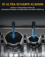 CREWORKS Elektrische Kabelabisoliermaschine 550W, 1,5-40 mm Kabelschälmaschine Automatisch, 11 Löcher & 10 Klingen Abisoliermaschine für Kupfer Recycling, Profi Abisolierer & Wire Stripping Machine