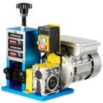 CREWORKS Elektrische Kabelabisoliermaschine 550W, 1,5-40 mm Kabelschälmaschine Automatisch, 11 Löcher & 10 Klingen Abisoliermaschine für Kupfer Recycling, Profi Abisolierer & Wire Stripping Machine