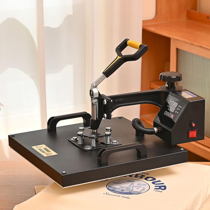CREWORKS Transferpresse 11 in 1 Hitzepresse 38x30cm Hitzepressemaschine Multifunktionale Heißpressmaschine Wärmepresse für T-Shirts Schuhen Tassen Hüten Stiften Baseballs Tellern