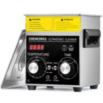 CREWORKS Ultraschallreinigungsgerät Edelstahl 15L Ultraschallreiniger 360W mit Heizung Timer Degas & Soft-Modus für Zahnprothesen Schmuck Brillen Uhren Gläser Ultraschall-Reinigungsgerät mit Knöpfen