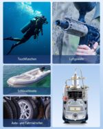 CREWORKS PCP Kompressor 300bar Luftkompressor 4500PSI Hochdruckluftpumpe 1800W Kompressor Hochdruck 30Mpa Tauchkompressor Manueller Stopp für Paintball-Luftgewehr PCP-Gewehr Luftpistole Tauchflasche